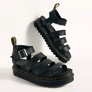 NEW Dr. Martens Vegan Blaire Felix Gladiator Flatform Sandals Black size 11